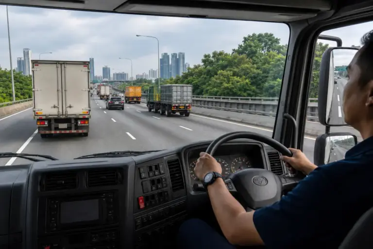 Defensive Driving for Heavy Vehicles